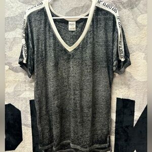 PINK Lightweight Grey V-neck Tee